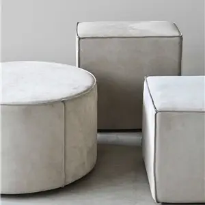 XAM Pouf P.D40 con base in ottone