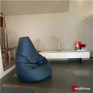 Zanotta Sacco poltrona - Colore blu scuro (tessuto vip)