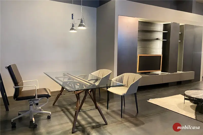 Zanotta Liza coppia di poltroncine, gambe verniciate nere, tessuto Vins cenere