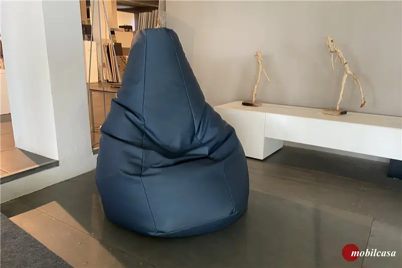 Zanotta Sacco poltrona - Colore blu scuro (tessuto vip)