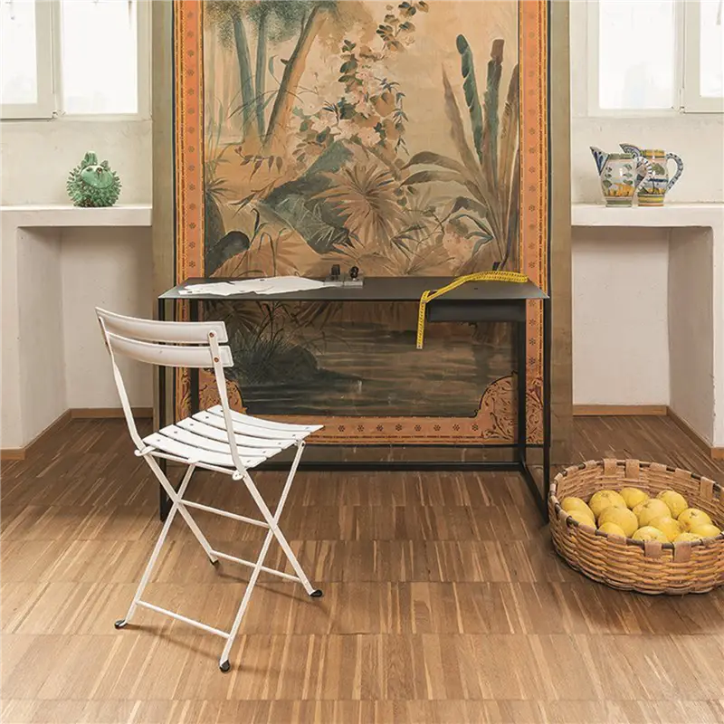 Zanotta Calamo scrivania in metallo e cuoio nero