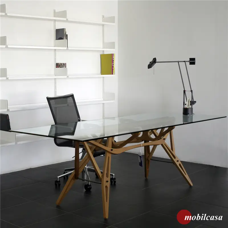 Zanotta Reale Tavolo 90x200 rovere tinto noce