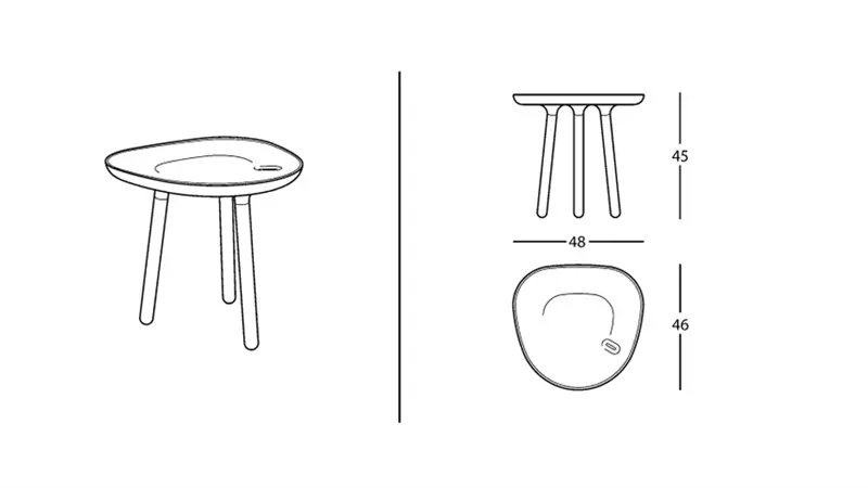 Zanotta Loto tavolino outdoor