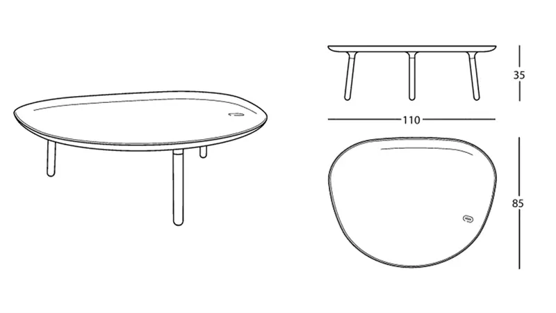 Zanotta Ninfea tavolino outdoor